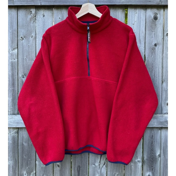 L.L. Bean Sweaters - SOLD🔥Vintage LL BEAN Half-Zip Fleece, Size L Reg